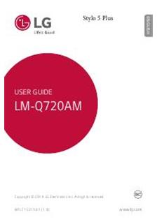 LG Stylo 5 plus manual. Tablet Instructions.